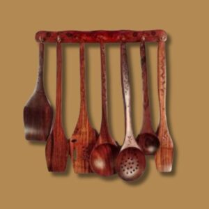 Wooden Cooking Utensil Set of 8 Pcs